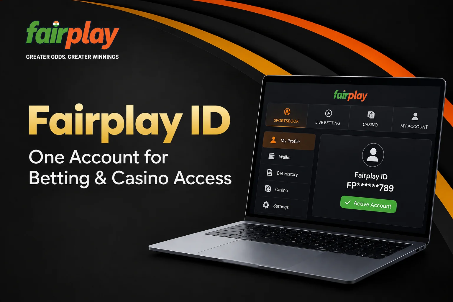 Fairplay ID one account for betting and casino access
